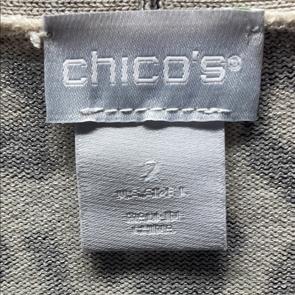 Chico's Animal Print Open Cardigan - Picture 2 of 6